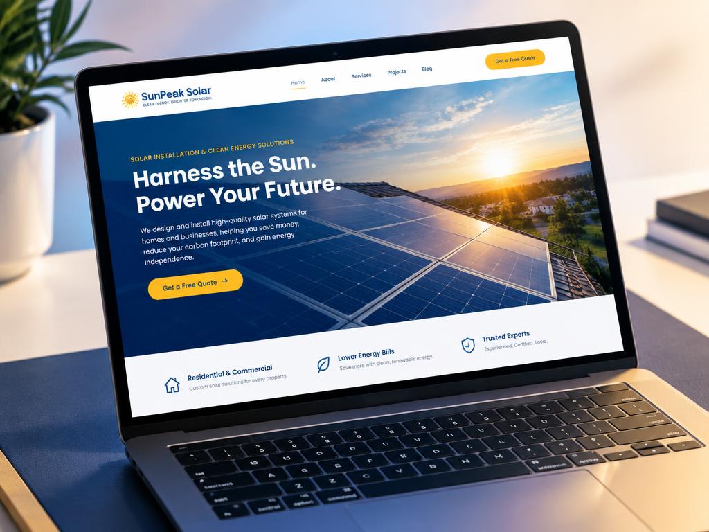 Solar installer website